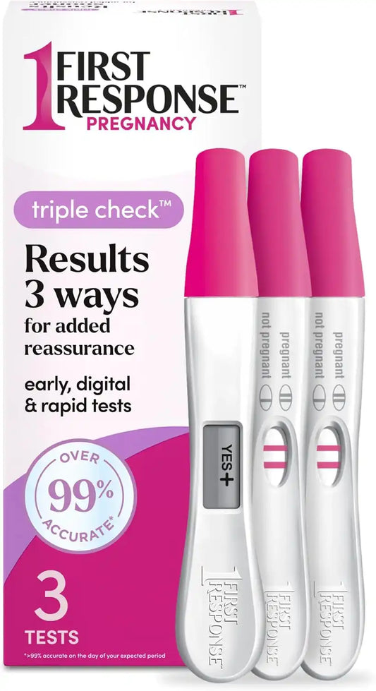 First Response Triple Check Pregnancy Test 3 ct.