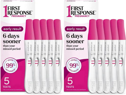 First Response Early Result Pregnancy Test, 5 Count Pack of 2